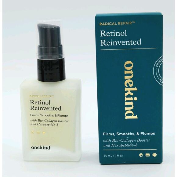 OneKind Retinol Reinvented Radical Repair 1oz/30ml- Firms, Smooths, Plumps - NIB - Picture 1 of 5